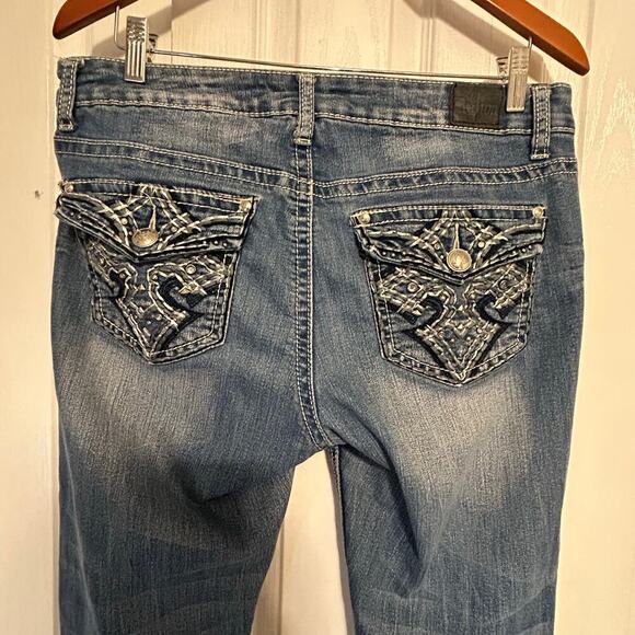 Women’s Love Nation Bootcut Jeans Size 10 Y2K Denim - Picture 3 of 8